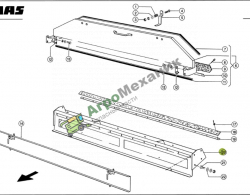 000646883 лоток камнеуловителя Мега 208/360 (Медион 340) Реставрированный (б/у)