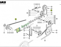 000644447 Ремень привода ворошилок Adamantis