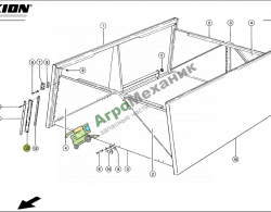 000739171 Уплотнение резиновое бункера 2X48X568,7 Аналог